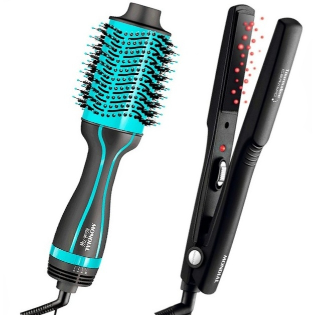Escova Secadora Mondial ES-16 Alisa Modela Seca 1200W Chapinha P-15 ...