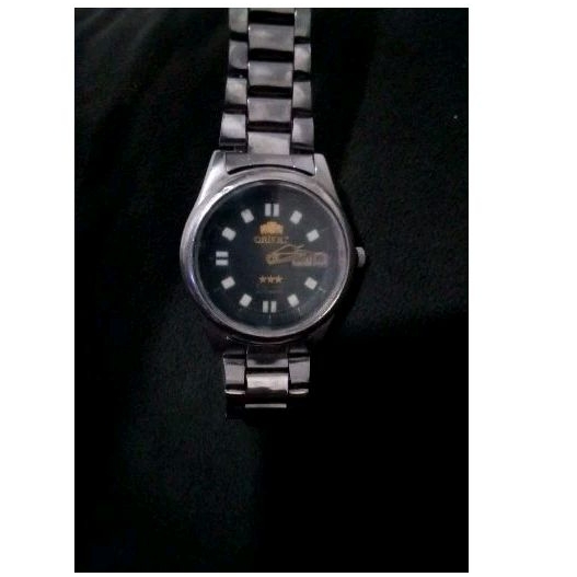 relógio masculino orient 3 estrelas original automático com reparos a fazer - leia a descrição