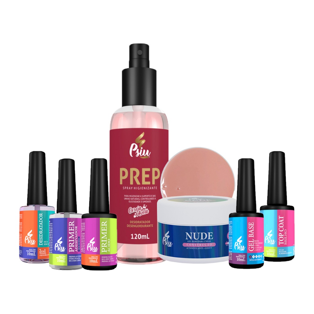 Kit Completo Psiu Preparadores Prep Gel 25g ( A Escolher ) | Shopee Brasil