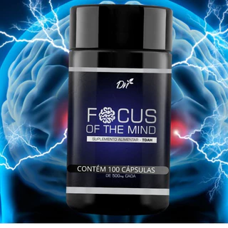Focus of the Mind 500mg 100 Cápsulas denature - Suplemento- cognição, Energia e Concentração