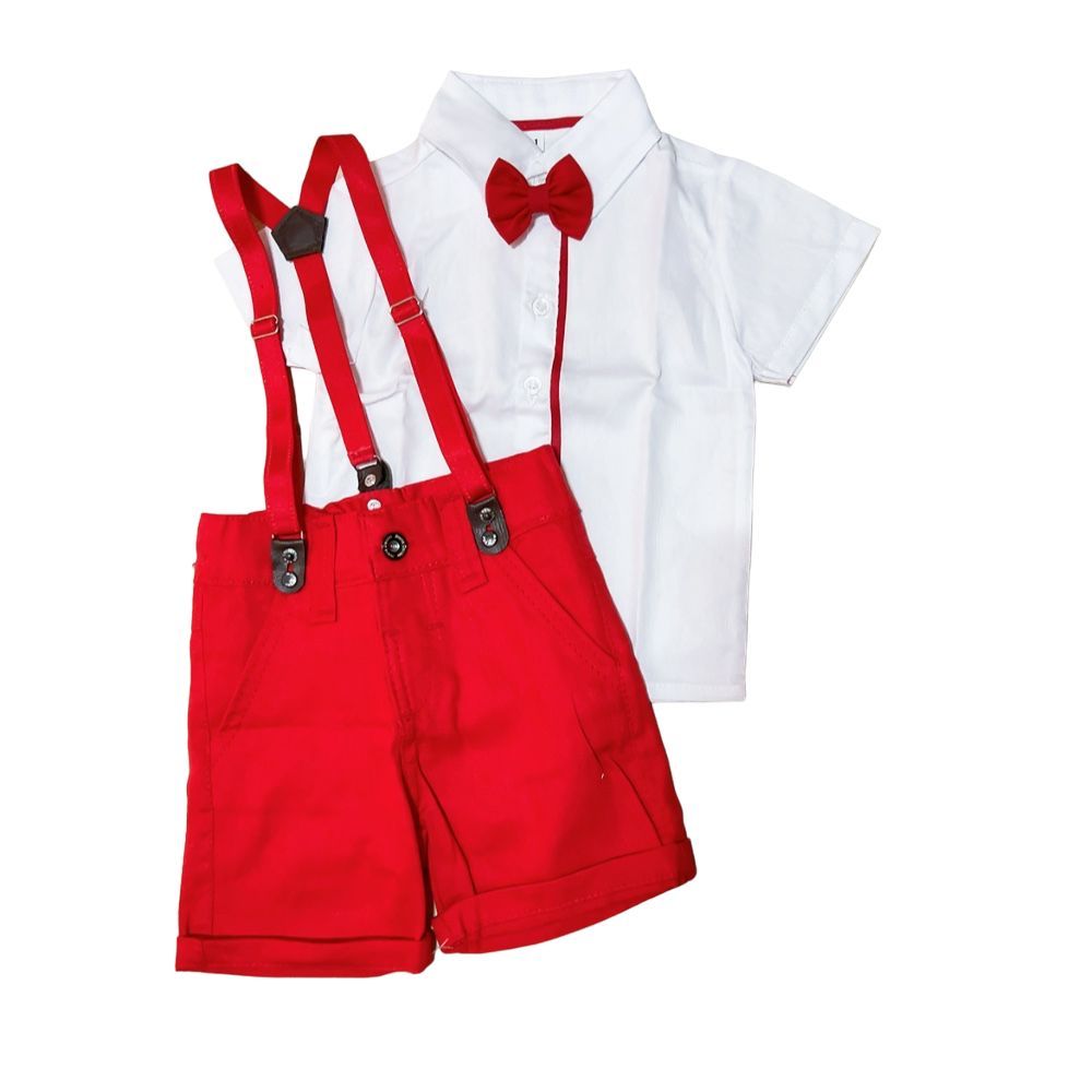 Conjunto De 3 Peças Para Bebê Menino No Ano Novo: Macacão, Calça