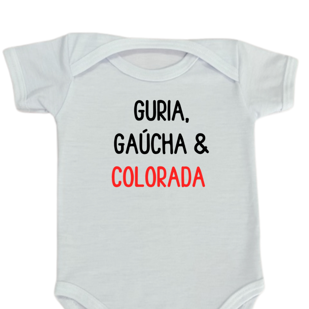 Body de Bebê Estampado Gaúcho Rio Grande do Sul Semana Farroupilha