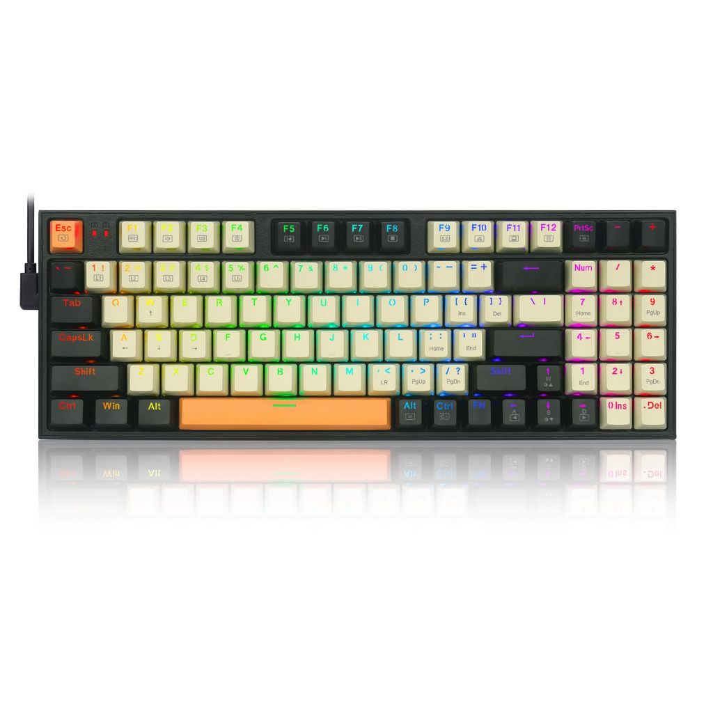 Teclado Mecânico Redragon K636CLO RGB Kitava Switch Brown