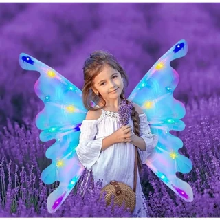 Asas De Borboleta De Halloween Para Crianças Com Som E Luz