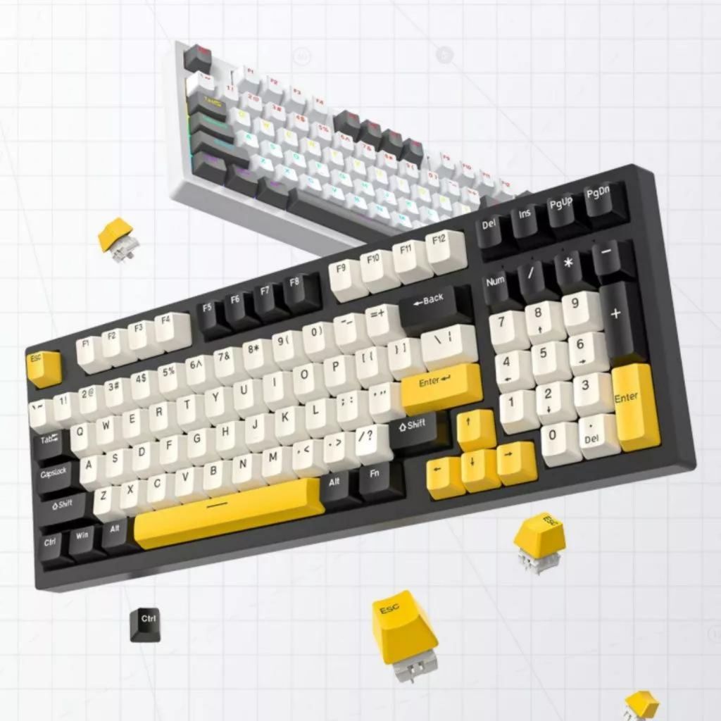 Teclado Gamer Mecânico Blue/Red Switch Rgb Usb Pc Ps4 Xbox Idioma