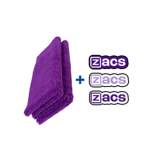 Toalha Micofibra Zacs 40x40 + Adesivos ZACS