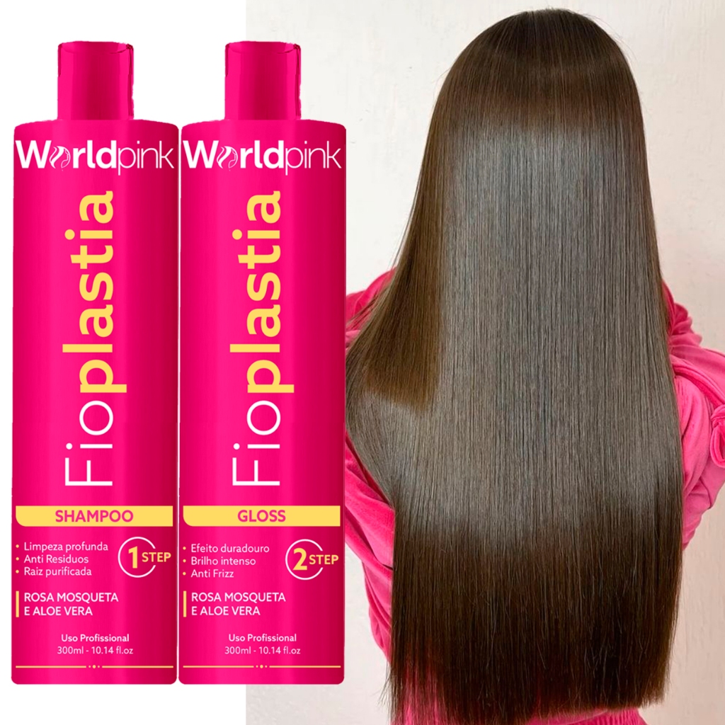 Kit FioPlástia Capilar World Pink = 300ml