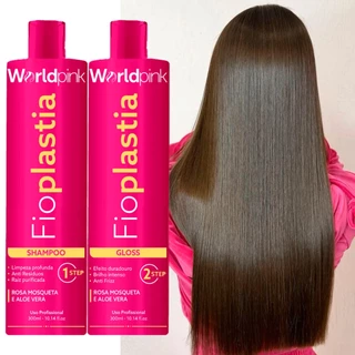 Kit FioPlástia Capilar World Pink = 300ml
