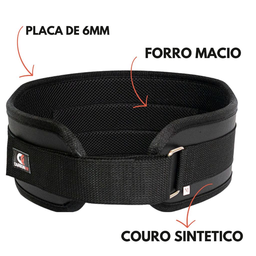 Imagem do produto Cinto Cinturão Musculação Para Agachamento e Levantamento De Peso Crossfit 7