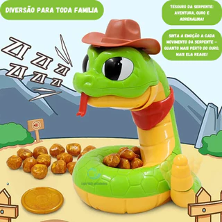 Brinquedo Infantil Jogo Tesouro Da Serpente Estrategia Divertido Suspense Educativo