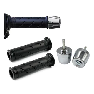 Kit Par Pesinhos Pesos Pcx Cromado + Manoplas Titan Cargo Cg Fan Start 125 150 160