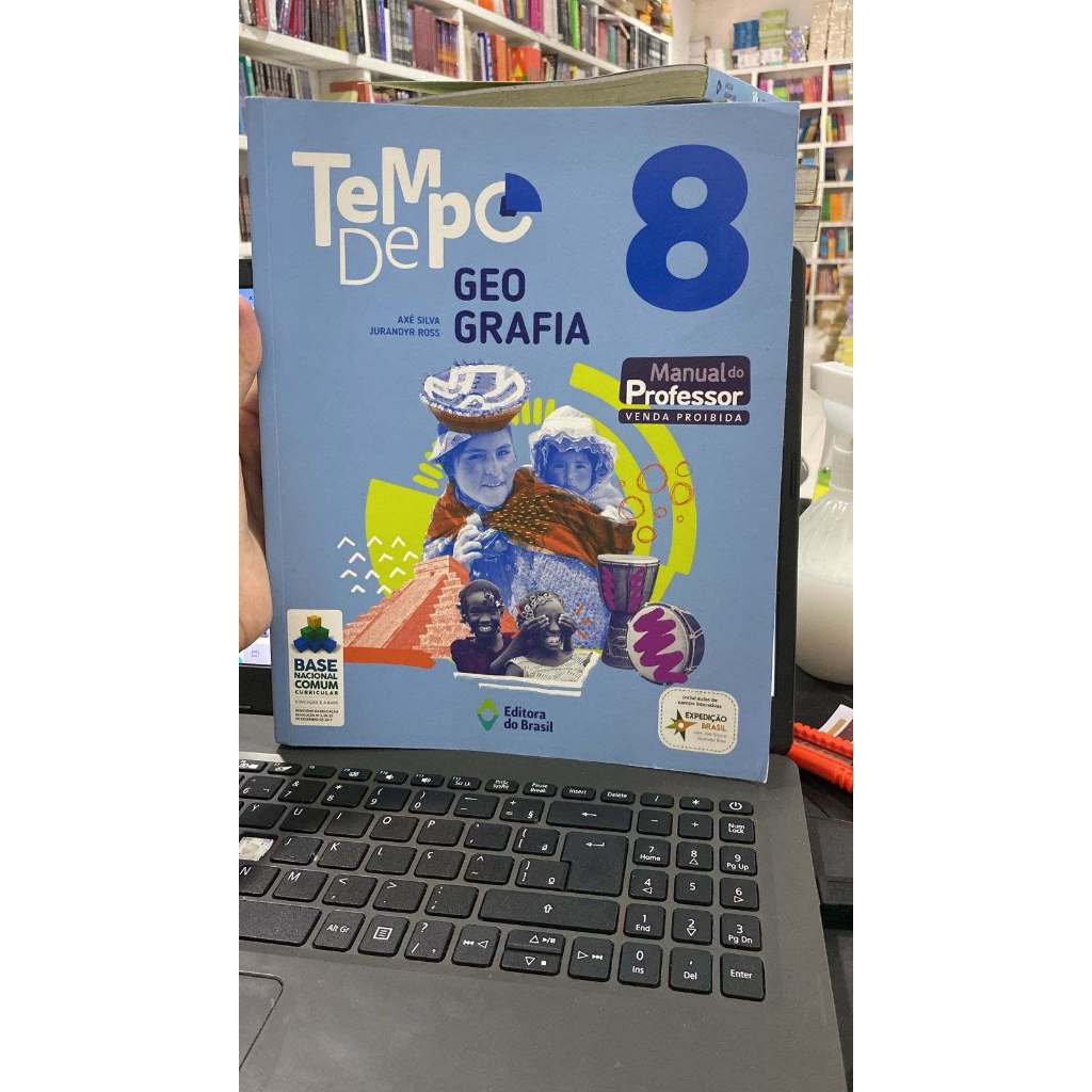 Livro do PROFESSOR Tempo de Geografia 8 ano | Shopee Brasil
