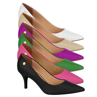 Scarpin Vizzano Feminino Salto Baixo Fino Macio ORIGINAL - 1185702