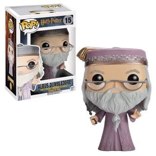 Funko Pop Boneco Harry Potter - Albus Dumbledore C/Varinha #15 Colecionador Geek - A Pronta Entrega!