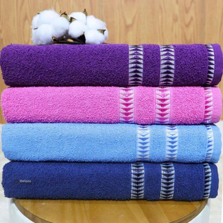 KIT 04 Toalhas de Banho 100% algodão Grande Macia alta absorção 70x130cm