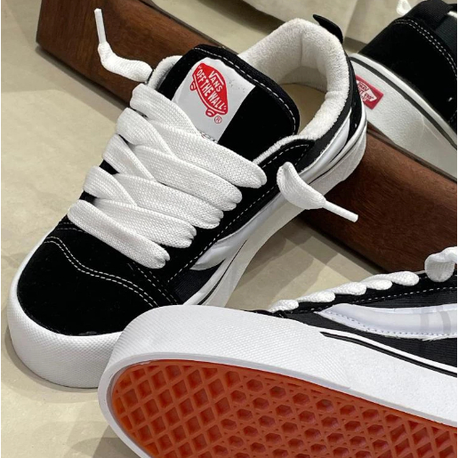 Tenis knu skool black true white preto e branco masculino unissex.
