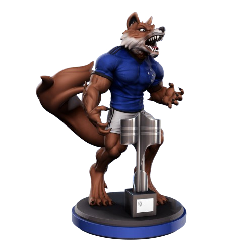 Mascote Cruzeiro Rapozao 21cm