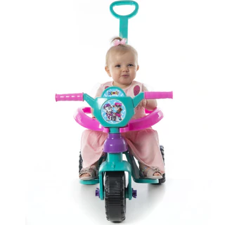 Motoca Completa 2024 ORIGINAL - Certficado Inmetro - Com Apoio Para Os Pés, Protetor, Haste De Empurrar e Pedal