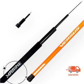 Vara Telescópica Versus Marine Sports Gomo Longo 3m/4m/5m Vara de Mão Fibra Vidro
