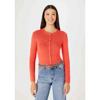 Cardigan Feminino Em Tricô De Viscose Hering