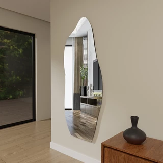 Espelho Orgânico Grande 150cm 170cm Decorativo Corpo Inteiro de Chão Quarto Sala Salão hall Luxo Promoção Lançamento
