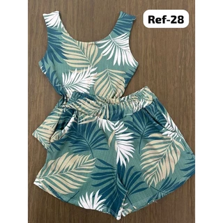 Conjunto Maiô e shorts Do 36 ao 52 plus size Bory suplex Grosso de Excelente qualidade e estampas lindas
