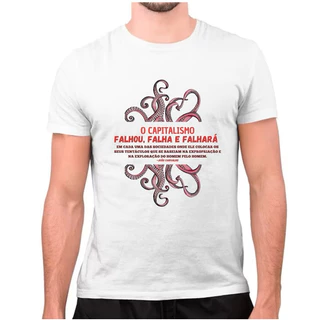 Camiseta Unissex Tentáculos do Capitalismo.