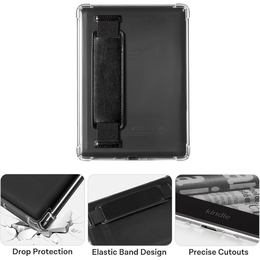 Capa Transparente de Tpu Com Suporte Mãos Kindle Paperwhite Modelo M2l3ek