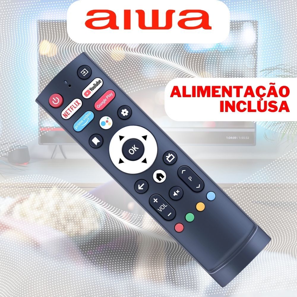 Controle Para TV Aiwa Smart Android Vários Modelos Pronta Entrega AWS ...