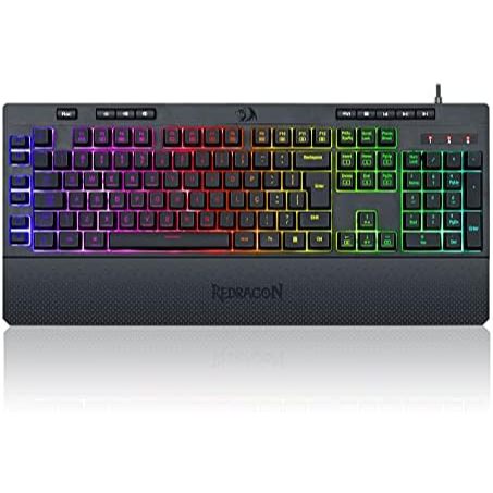 Teclado Óptico Gamer Redragon Brahma Pro, Rgb K586w-rgb-pro - Recondicionado