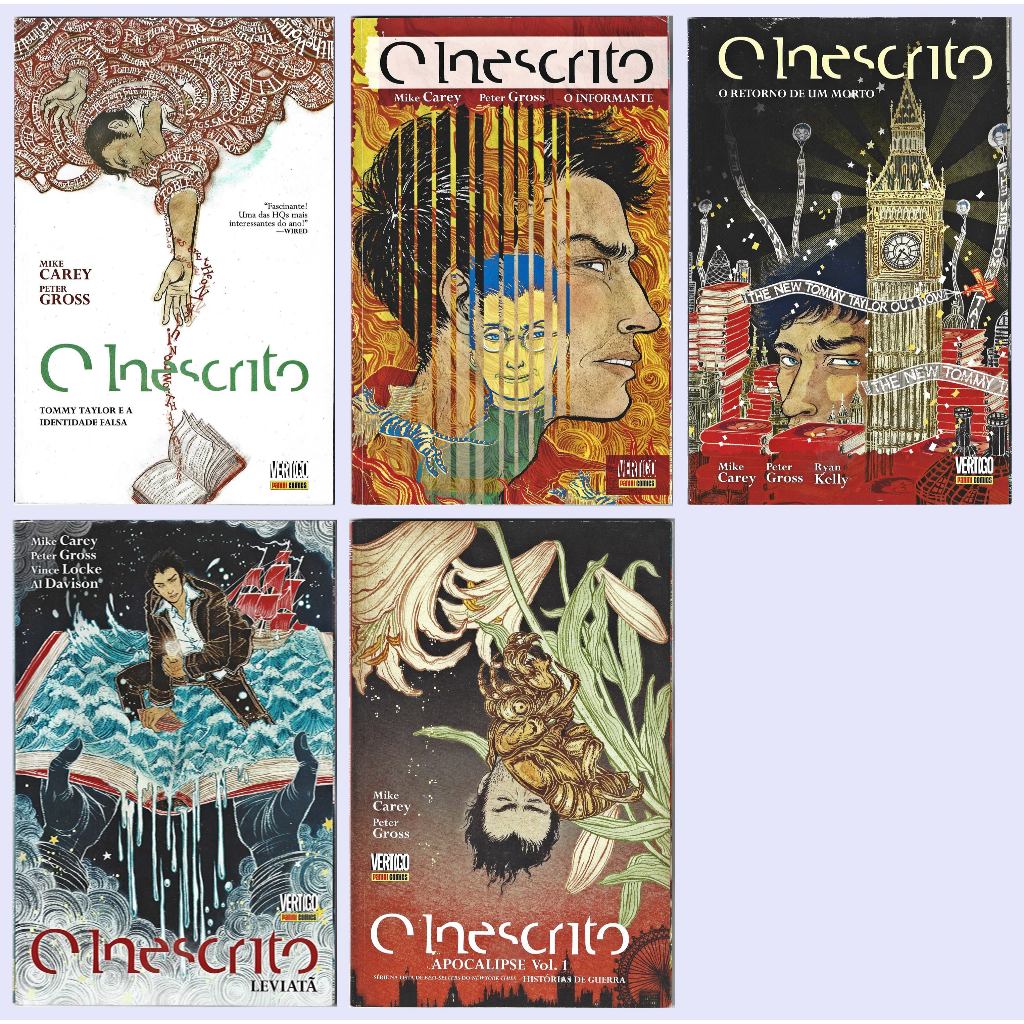 O Inescrito Nos 1, 2, 3 E 4 + Apocalipse Vol. 1 ( Panini) [2012-2015].
