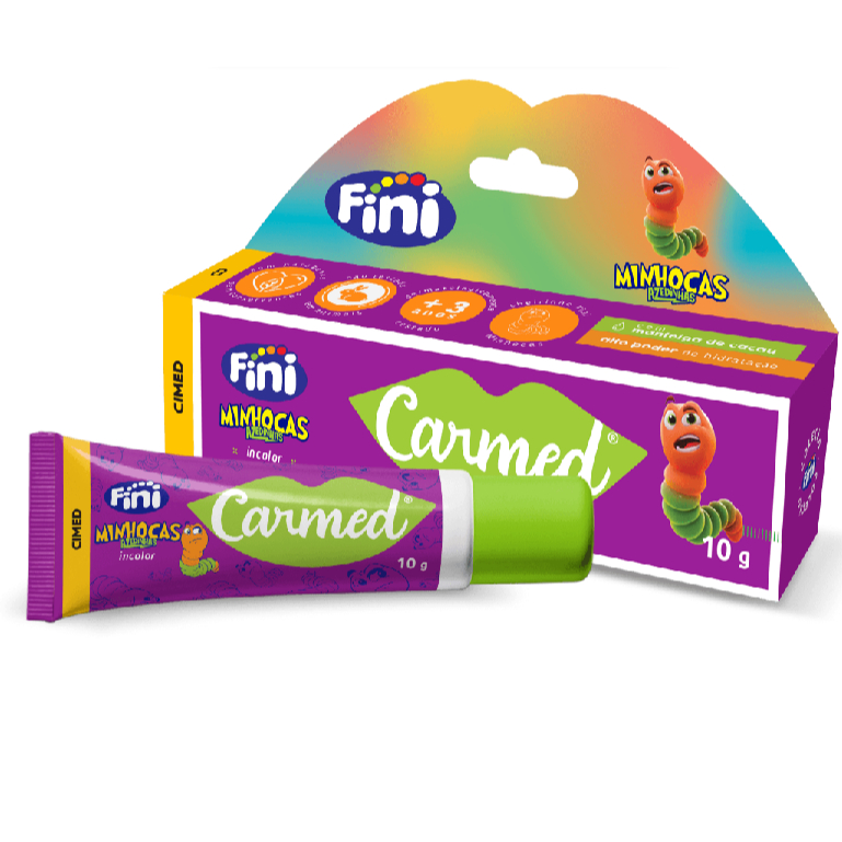 Hidratante Labial Carmed Fini Minhocas Azedinhas Incolor 10g