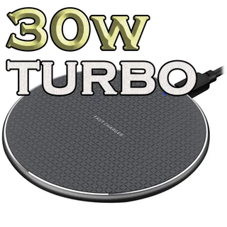 Carregador Indução Sem Fio 30W Qi Turbo Rápido Fast iPhone Samsung Suporte Base