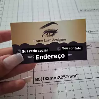 Cartão de Visitas FRENTE BRILHO / VERSO EM BRANCO. MONTAMOS A SUA ARTE!