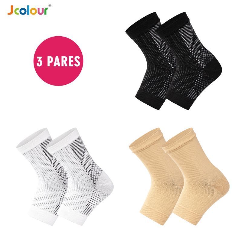 Jcolour Kit 3 Compressão Esportiva Proteção do Tornozelo Proteção do Tornozelo Basquetebol Corrida