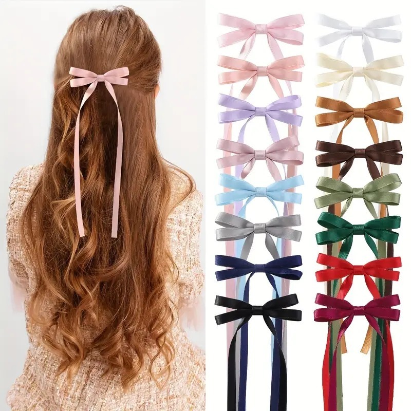 Kit 3 Laço de Cabelo Adulto em Cetim (Fazemos de qualquer cor) Laços ...
