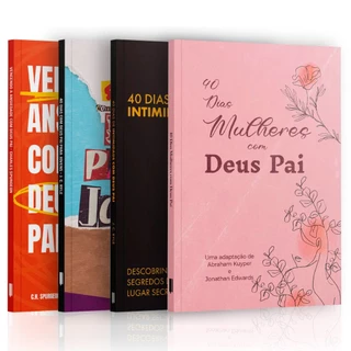 Kit 4 Livros - Momentos de Intimidade - 40 dias Com Deus Pai