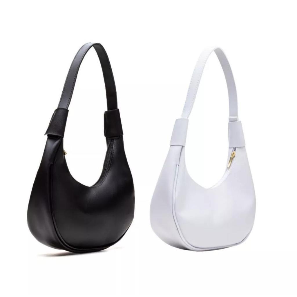 Kit 2 Linda Bolsa Meia Lua Pequena de Ombro | Shopee Brasil