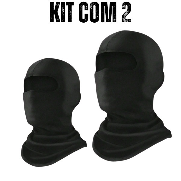 Kit 2 Touca Ninja Balaclava Toca UV+50 Proteção Solar Térmica ...