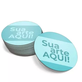 Bolacha Porta Copo Personalizado Mdf 8cm X 8cm 50 Peças