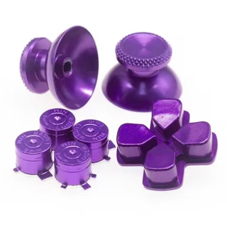 Kit Capas Metal Alumínio Botões D-pad/ Analógico/ de Ação Para Controle PS5