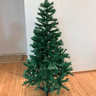 Árvore de Natal 1,50m 380 Galhos Base PVC Pinheiro Canadense Verde Luxo Clássico Natalino p/ Casa Decoração Enfeites Festa Escola
