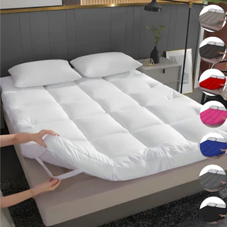 Pillow Top Casal Percal Toque de Pluma Super Macio Cama Box 01 Peça Ergonomico