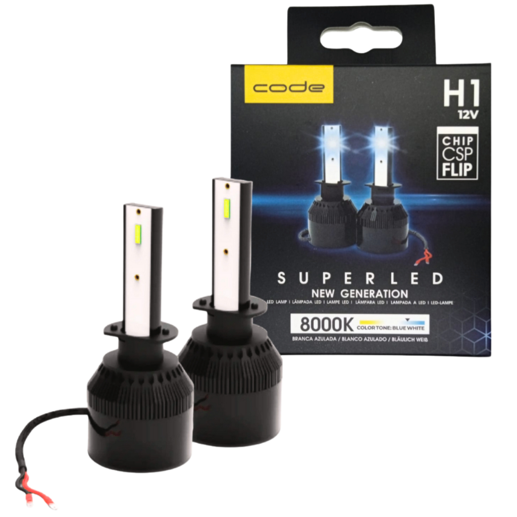 Kit Lampada led 8000k H1 12V Code Techone