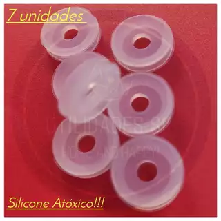 Kit Vedação Anel  Borrachinha Silicone (7 peças)  p/ Pino Válvula Segurança Panela Pressão Elétrica. em Oferta na Shopee