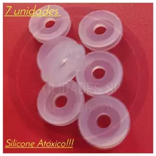 Kit Vedação Anel  Borrachinha Silicone (7 peças)  p/ Pino Válvula Segurança Panela Pressão Elétrica. em Oferta na Shopee