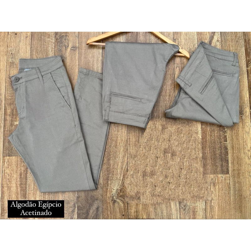 calça masculina social sarja brim alfaiataria