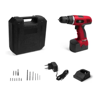Kit Maleta, Parafusadeira e Furadeira 12V, 16 Níveis, HO045 Bivolt Vermelho Multilaser