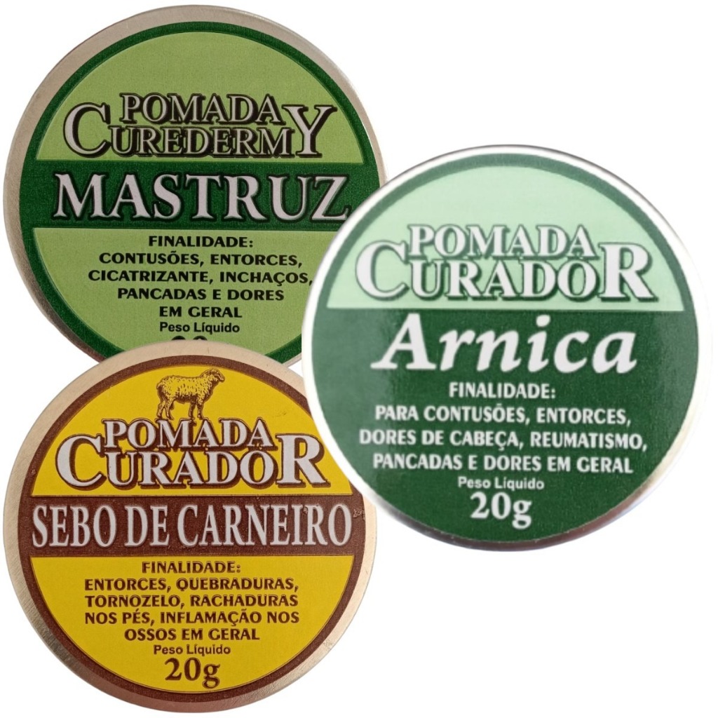 Pomada Natural para Dores e Inflamações | Shopee Brasil