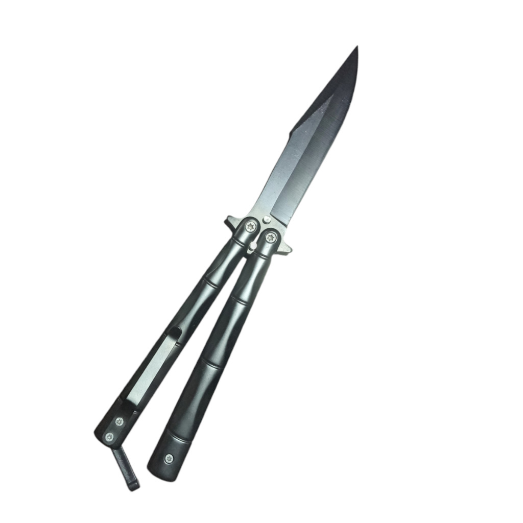 Canivete Butterfly Preto Sobrevivencia Treino Alta Resistência Camping Caminhada CSGO Pesca